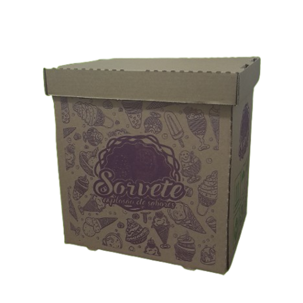 Embalagem para Sorvete – Padrão (Parda)