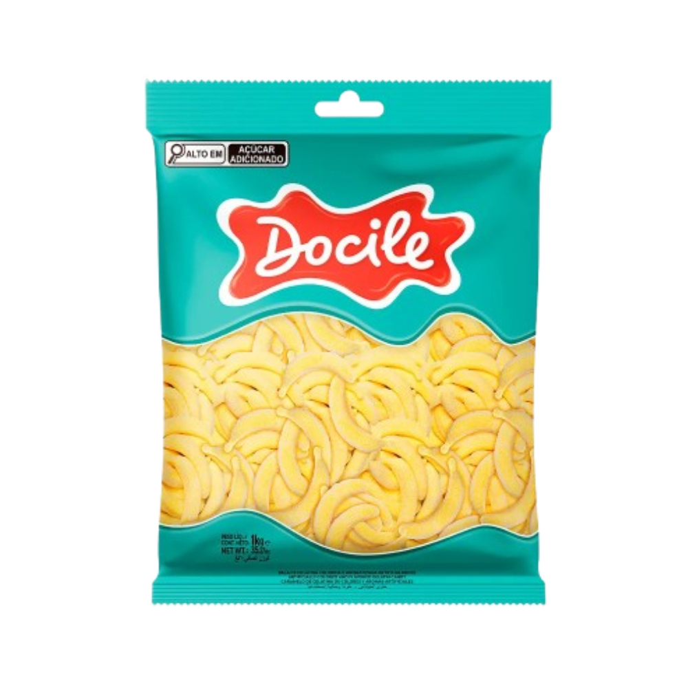 Bala de Gelatina Bananas 1kg – Docile