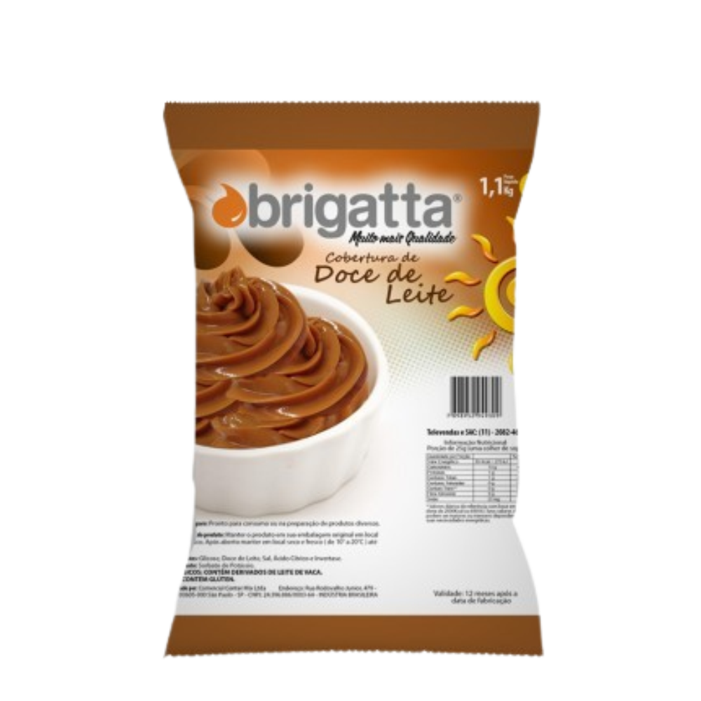 Cobertura Doce de Leite 1,100kg Brigatta