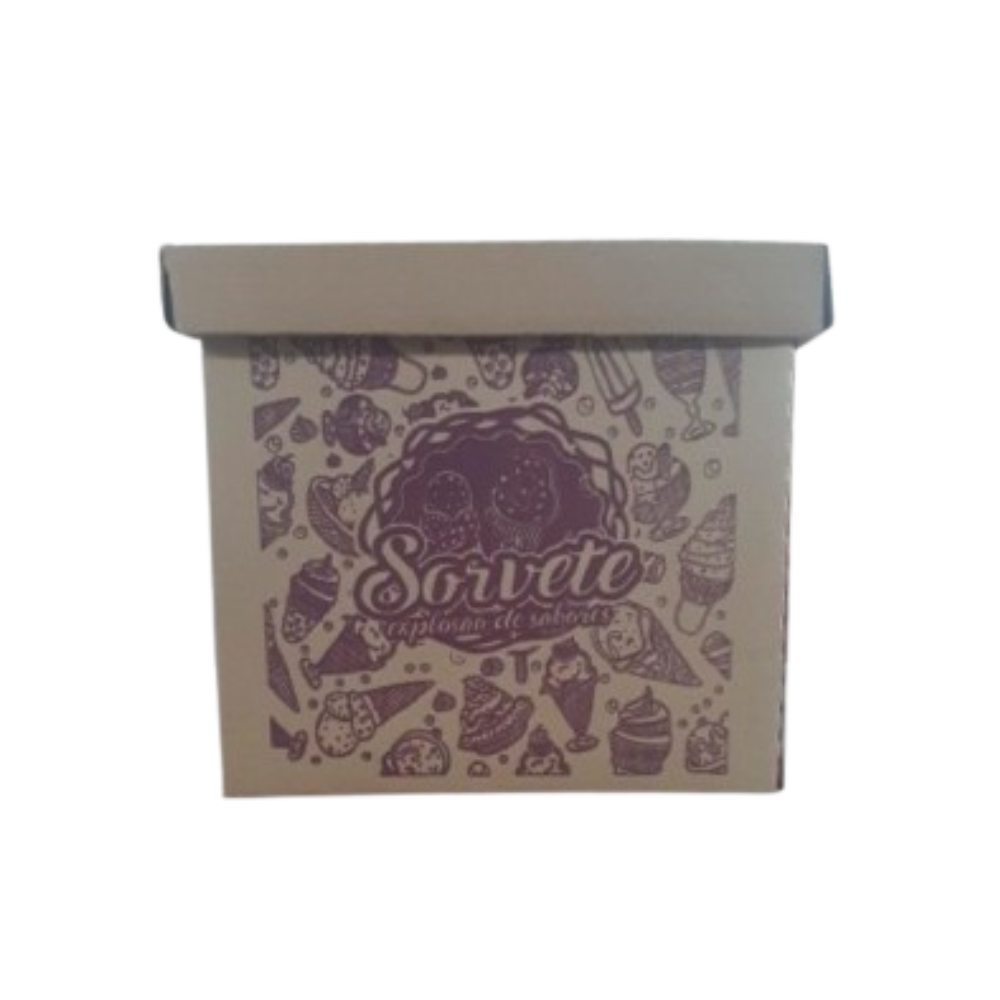 Caixa Parda Sorvete Viva Box 1x5lt