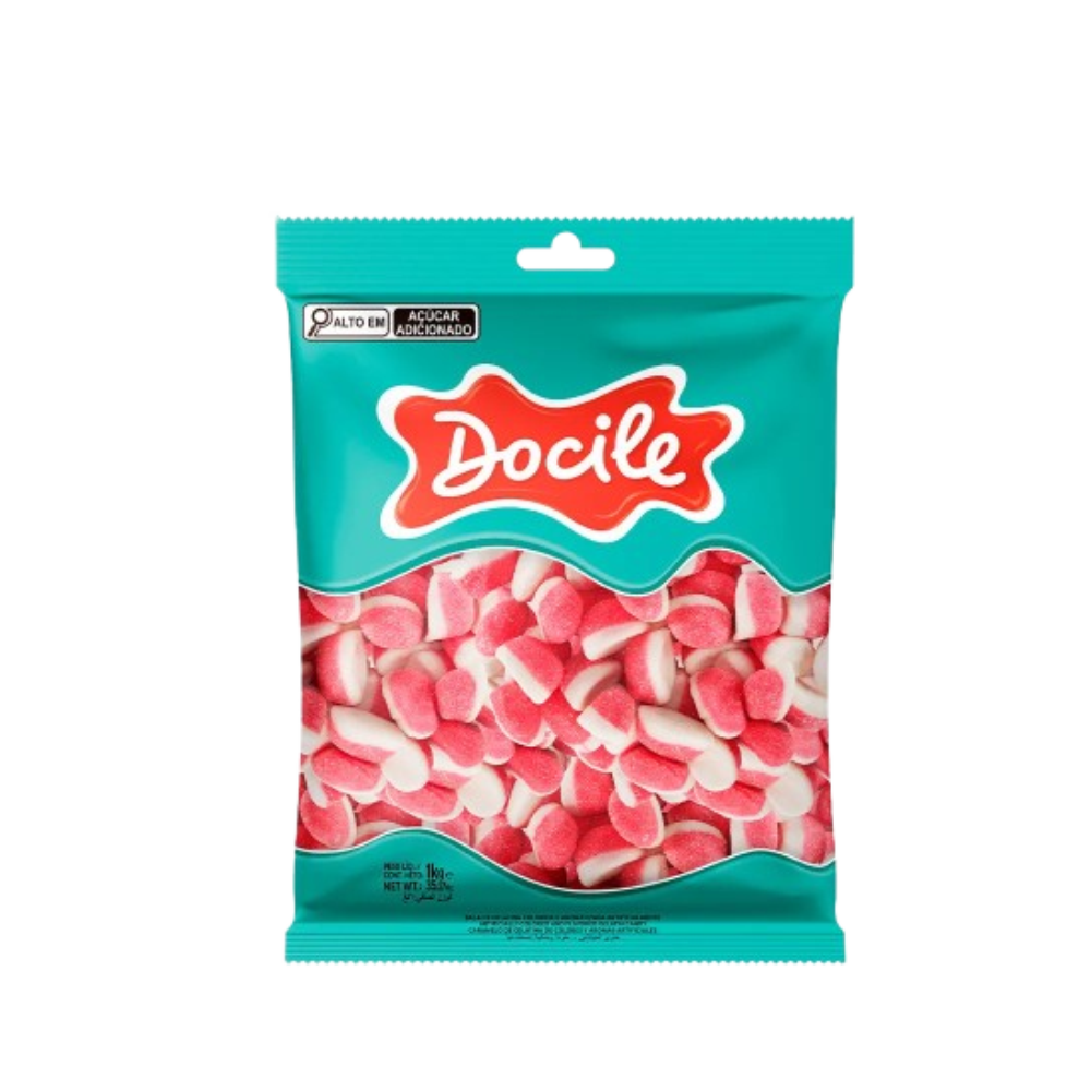 Bala de Gelatina Beijo 1kg – Docile