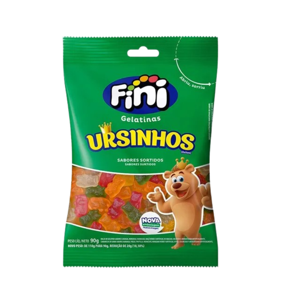 Balas de Gelatina Ursinhos Brilho Fini 500g