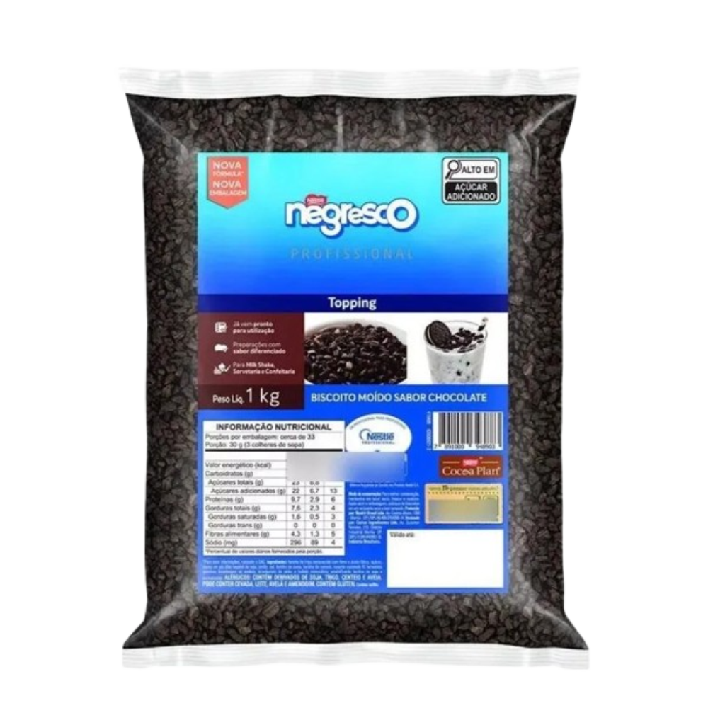 Biscoito Granulado Moído Negresco Topping 1kg Nestlé
