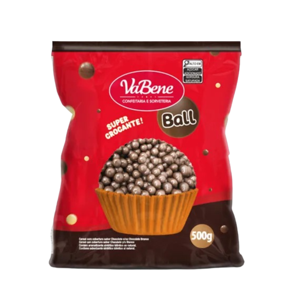 Mega Ball Cereal Cobertura Chocolate ao Leite 500g Crocante