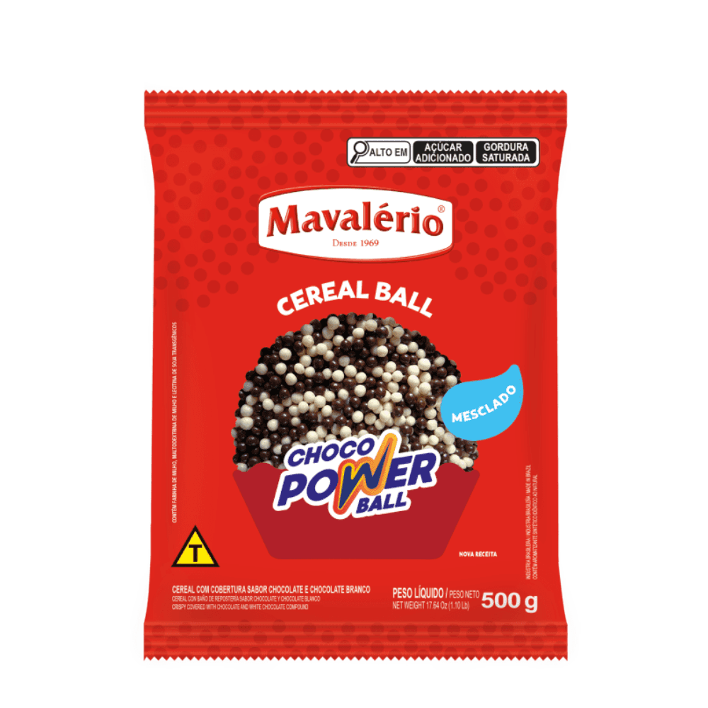 CHOCO POWER BALL MINI SABOR CHOCOLATE E CHOCOLATE BRANCO